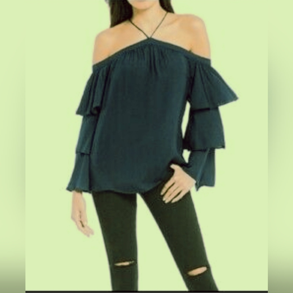 Gianni Bini Teal Blouse